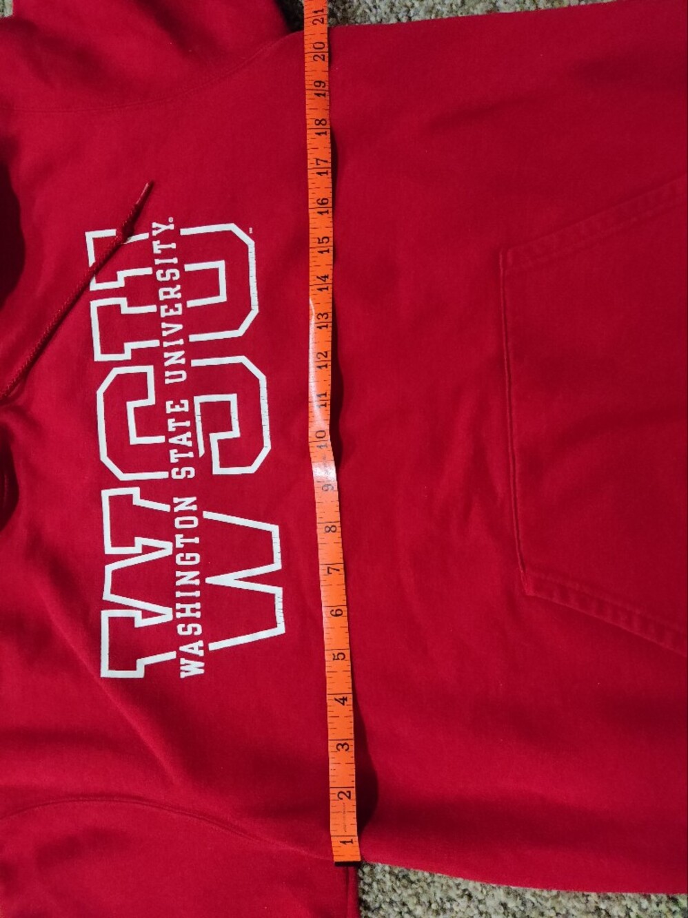 WSU Champion Crimson Hoodie - Picture 4 of 7